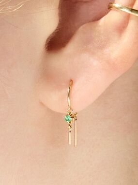 Catbird Emerald Chime Earrings